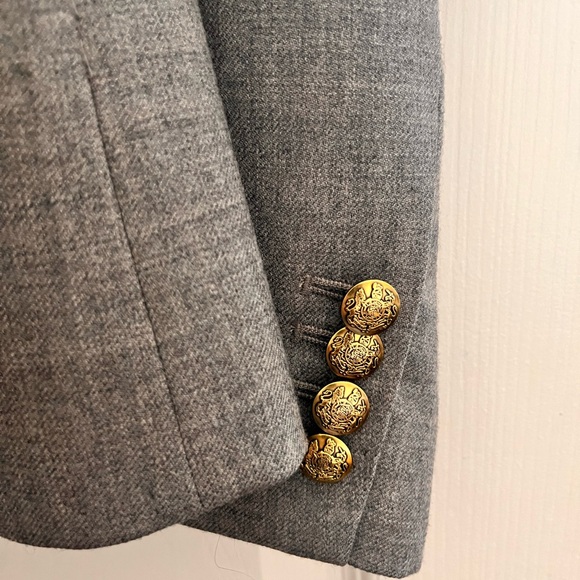 J. Crew Schoolboy Blazer in grey wool, size 0 - Picture 3 of 5